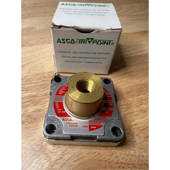 NEW ASCO Tripoint Pressure Switch RF10A21 Pressure Transducer Unit JL - Picture 1 of 9